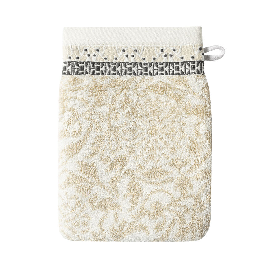 Guanto da toilette Charme Cr&egrave;me 15x22 100% cotone, , hi-res image number 1