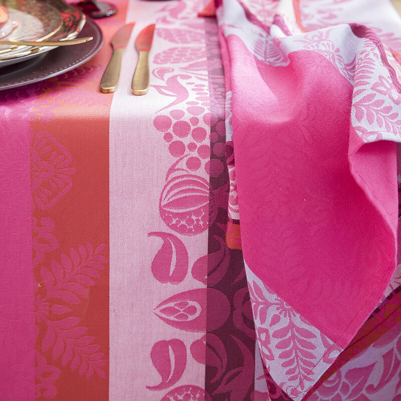 Tovaglia Mumbai Fuchsia 150x150 100% cotone, , hi-res image number 2