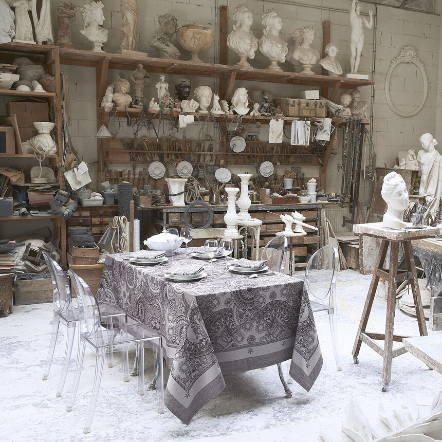 Tovaglia Porcelaine Kaolin &Oslash;210 100% cotone, , hi-res image number 2