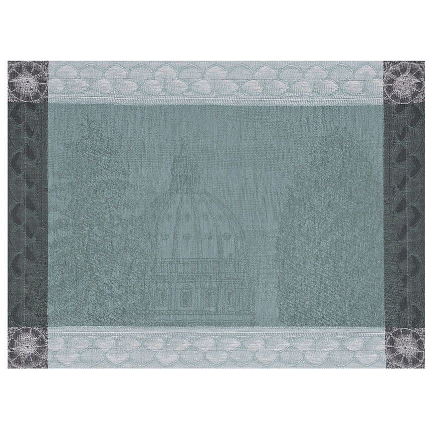 Set americano Symphonie Baroque Fumee 54x38 100% lino, , hi-res image number 0