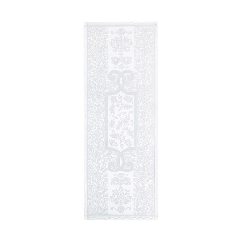 Striscia da tavola Siena Blanc Blanc 55x150 100% cotone, , hi-res