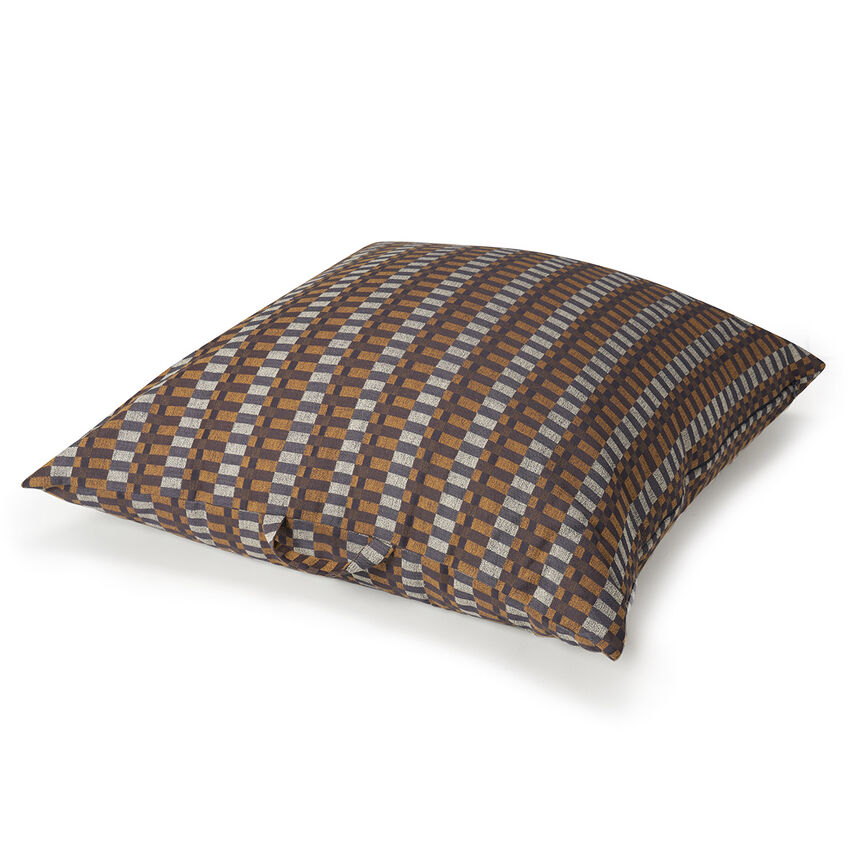 Pouf Origin Rythme Ecorce 80x80 100% cotone, , hi-res image number 1