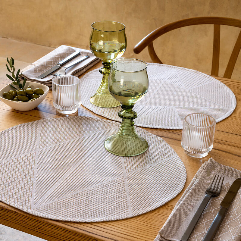 Set americano Club Etoile Naturel Ø42 89% cotone / 11% lino, , hi-res image number 0