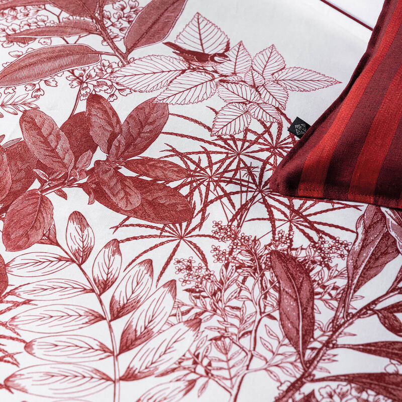 Copripiumini Feuilles en scène Goji 135X200 100% cotone, , hi-res image number 3
