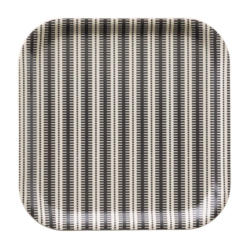 Vassoio Dune Rayures Argile 20x20 100% Legno, , hi-res image number 1