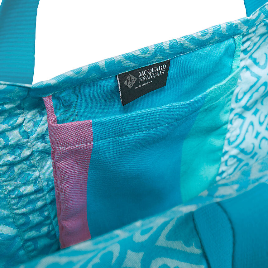 Borsa da spiaggia Mono&iuml; Lagon 76x54 100% cotone, , hi-res image number 2