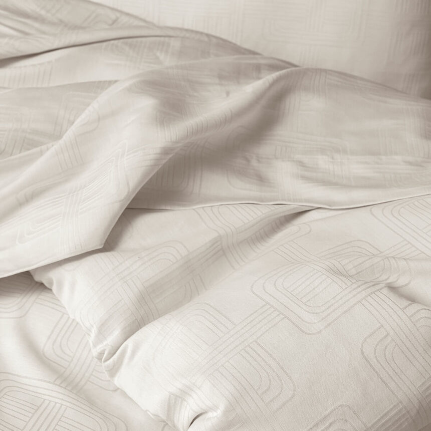 Lenzuola piatte H&ocirc;tel particulier Stuc 240X300 50% cotone - 50% lino, , hi-res