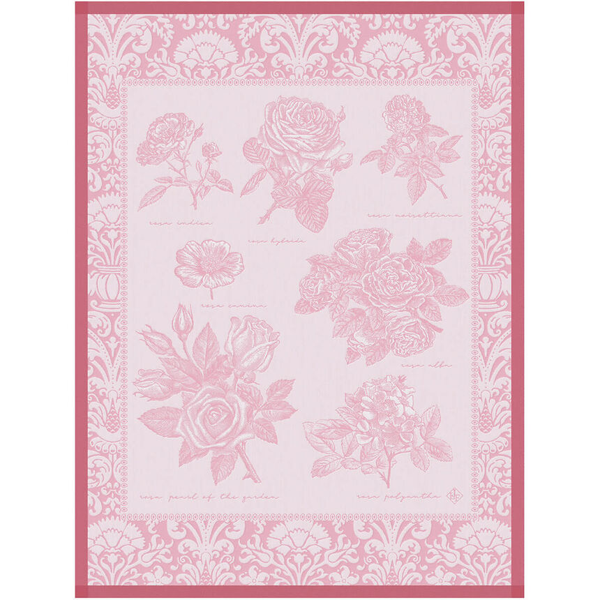 Strofinaccio Jardin des roses P&eacute;tale 60x80 100% cotone, , hi-res image number 0