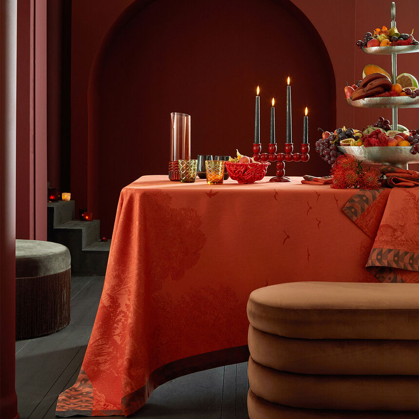 Tovaglia For&ecirc;t enchant&eacute;e Automne 175x175 100% cotone, , hi-res image number 0