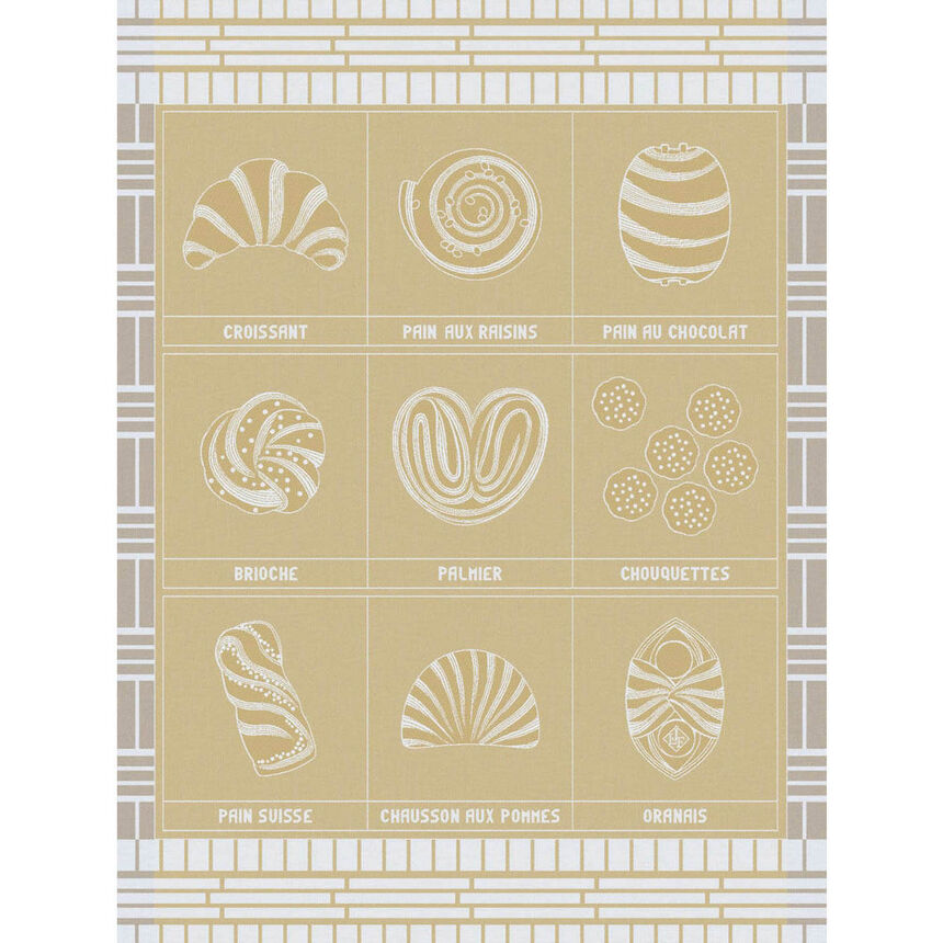 Strofinaccio Haute viennoiserie Cr&egrave;me 60x80 100% cotone, , hi-res image number 0