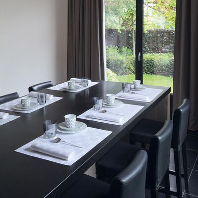 Set americano Anneaux Blanc 50x38 100% cotone,  Set americano Anneaux Blanc 50x38 100% cotone