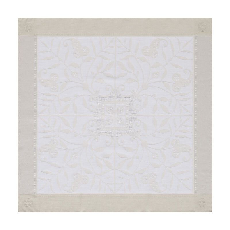 Tovagliolo Venezia Ivoire Ivoire 58x58 100% cotone, , hi-res image number 0