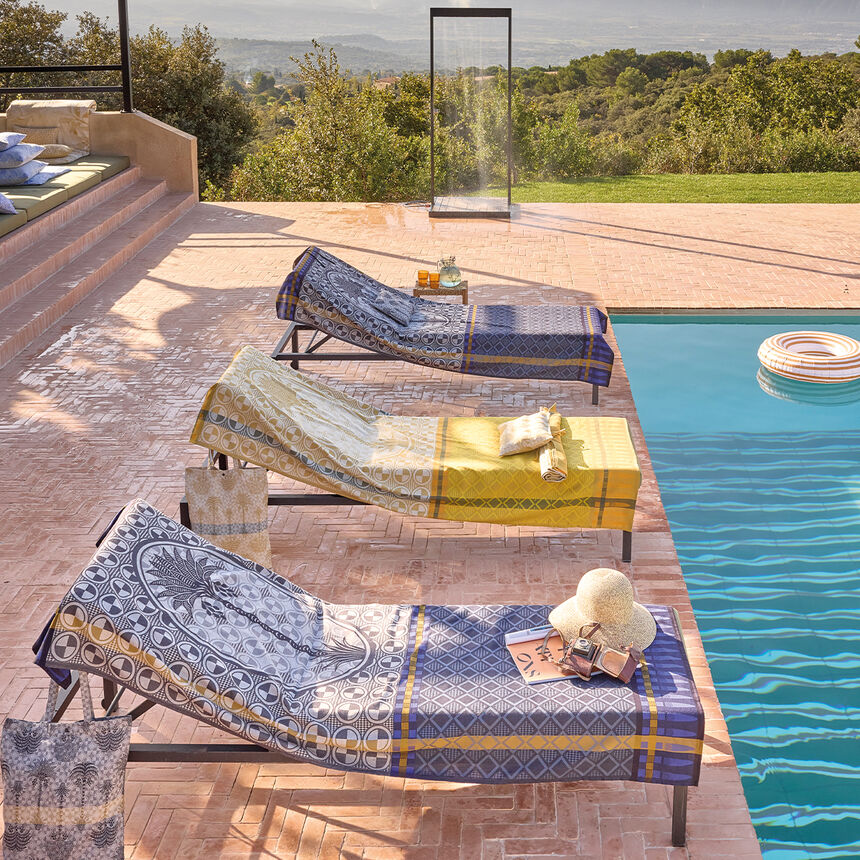 Telo da spiaggia Palmeraie D&eacute;sert 100x200 100% cotone, , hi-res image number 0