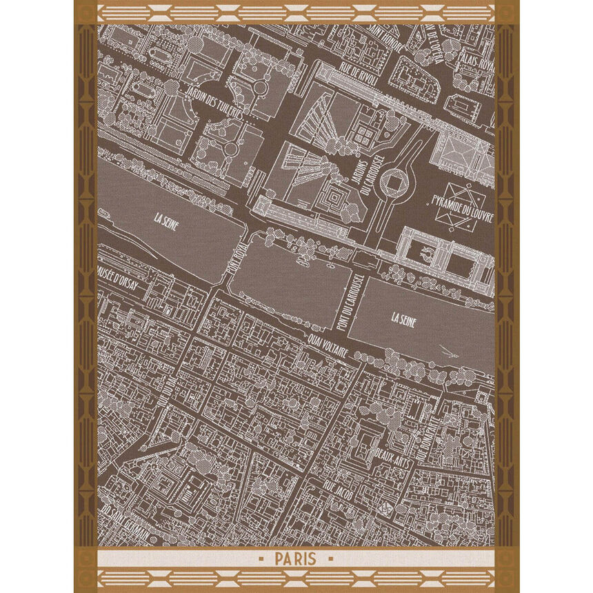 Strofinaccio A vol d'oiseau Paris Ch&ecirc;ne 60x80 100% cotone, , hi-res image number 0