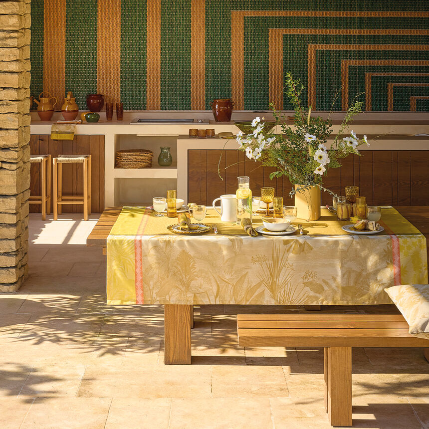 Tovaglia Sinhar&acirc;ja Fauve 175x175 100% cotone, , hi-res image number 0