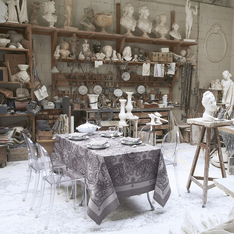 Tovaglia Porcelaine Kaolin Ø210 100% cotone, , hi-res image number 2