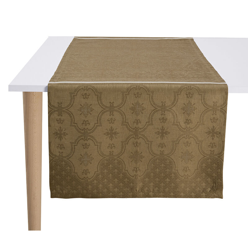 Striscia da tavola Armoiries Grege 50x150 100% lino, , hi-res image number 1