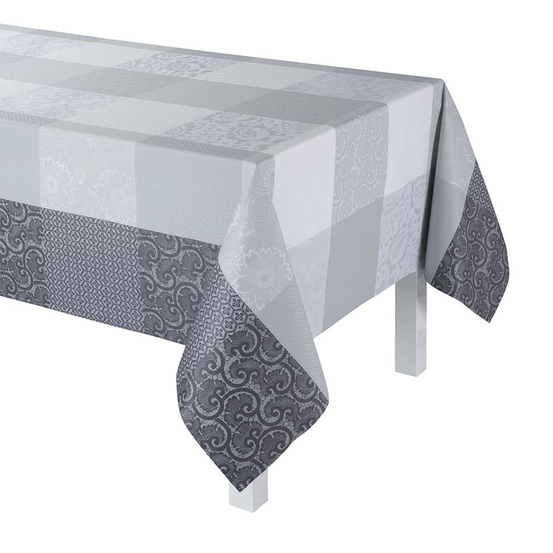 Tovaglia antimacchia Fleurs de Kyoto Brume 175x175 100% cotone, , hi-res