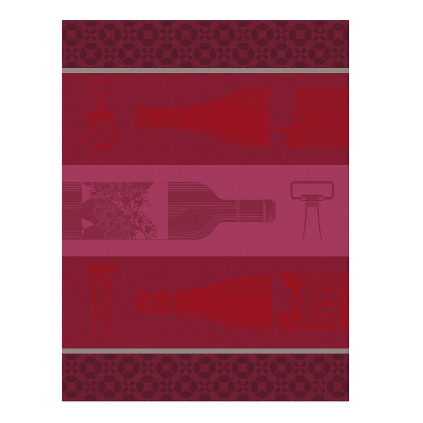 Strofinaccio Vin en Bouteille Rouge 60x80 100% cotone, , hi-res image number 1