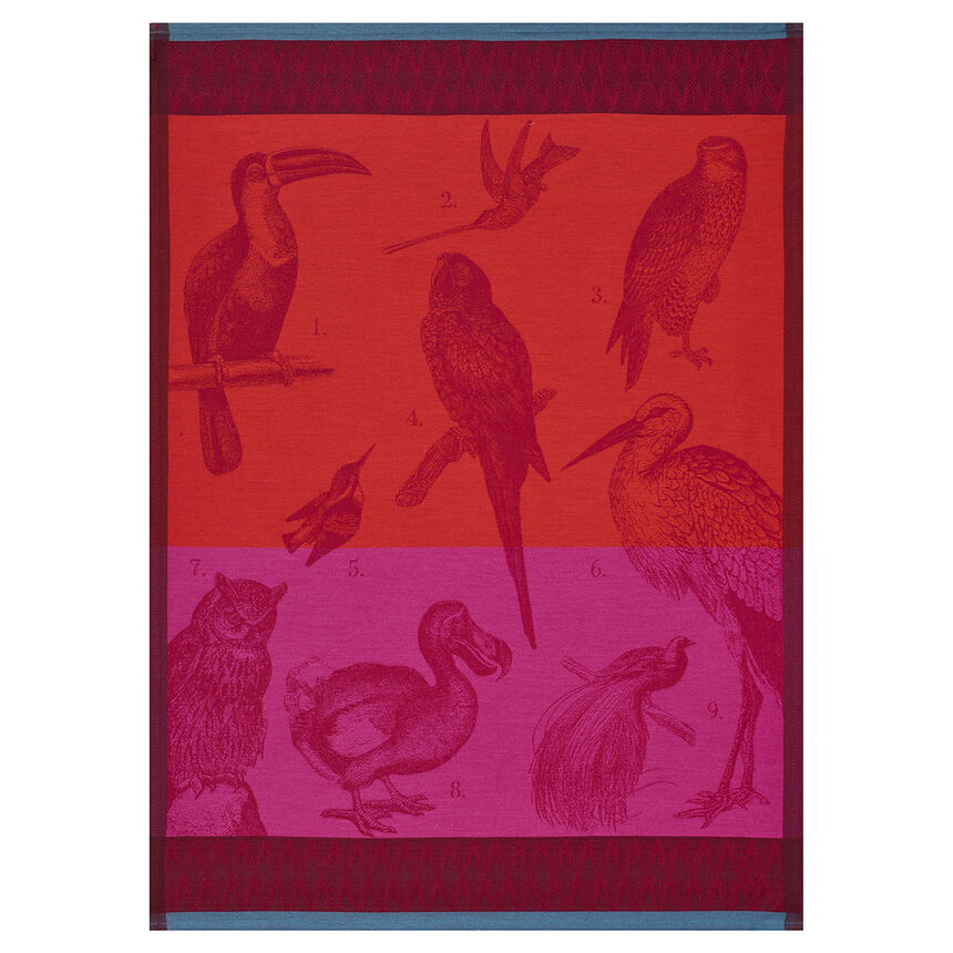 Strofinaccio Planche animali&egrave;re Voli&egrave;re Bengale 60x80 100% cotone, , hi-res image number 0