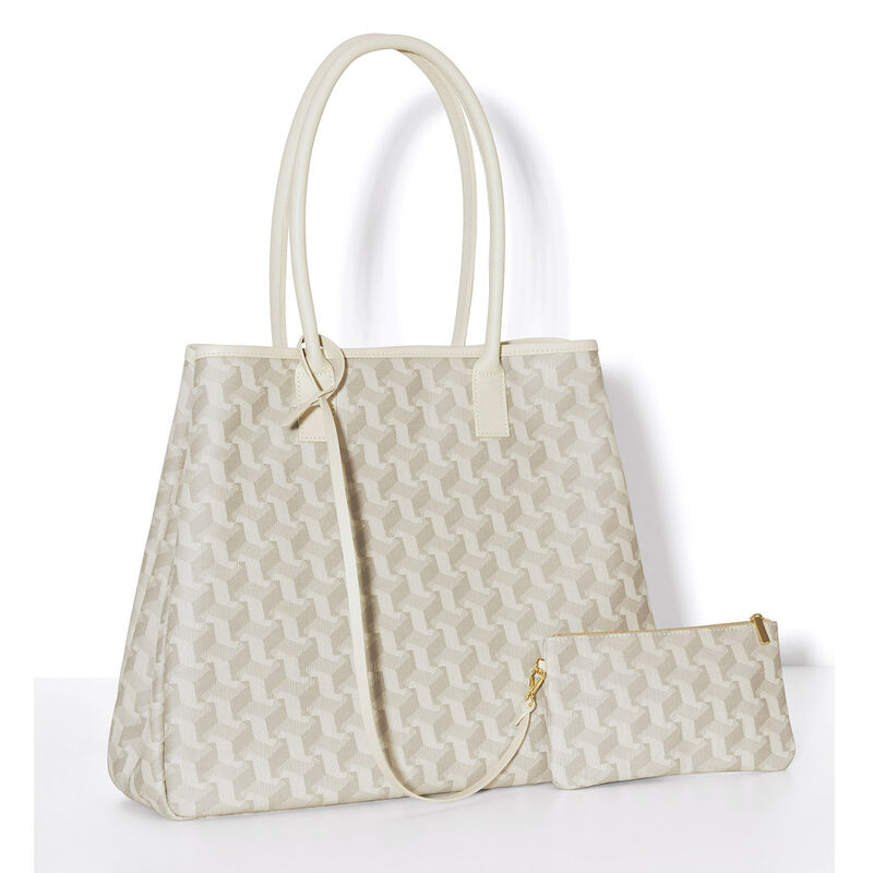 Borsa a tracolla Picto Beige 100% cotone, rivestimento acrilico. Rivestimento : Pelle di vacchetta, , hi-res image number 2