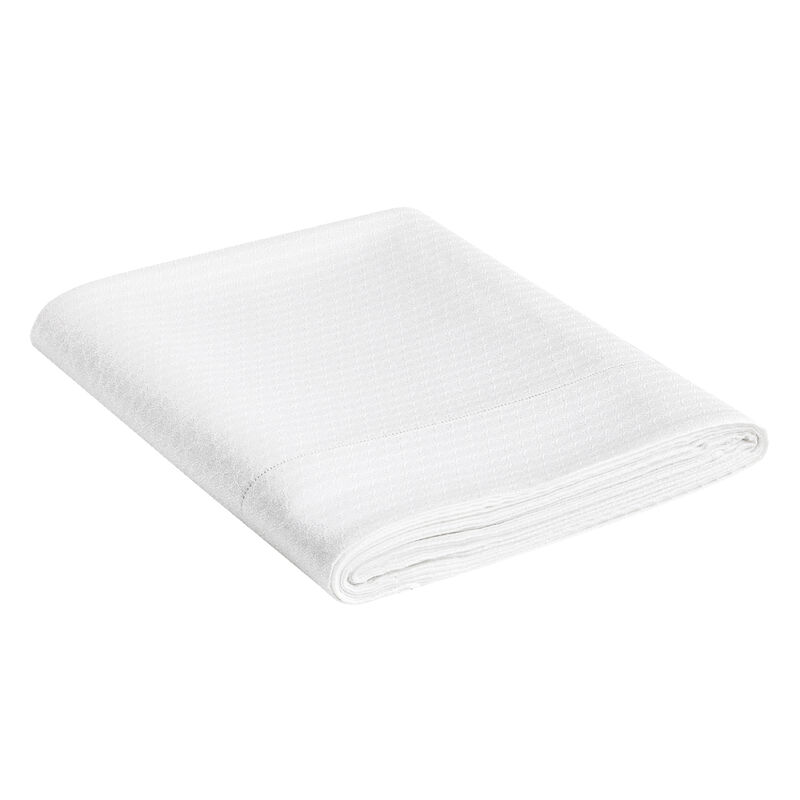 Lenzuolo Portofino Bianco 290X300 100% cotone, , hi-res